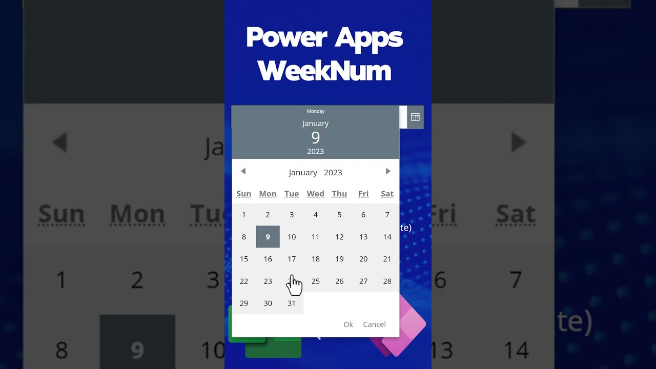 Finally! Power Apps WeekNum and ISOWeekNum function just like Excel
