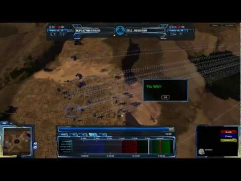 HD Achron Live - 1v1 (Obs): Cyberboss(G) vs Recusor(C) on Hills