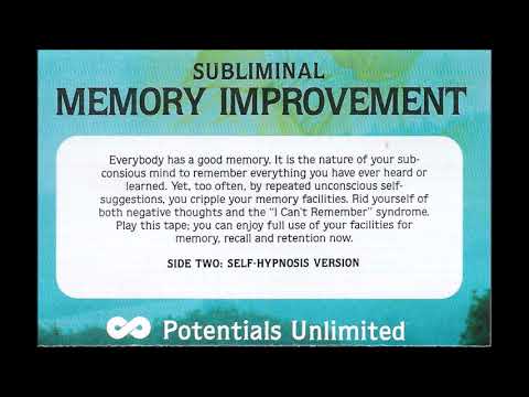 Barrie Konicov - Subliminal Memory Improvement (Full Tape)