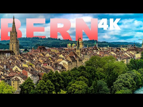 Aerial Tour of Bern, Switzerland in 4K UltraHD 2024 🇨🇭Zytglogge Passes!