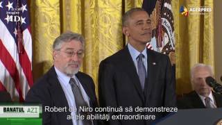 La final de mandat, decorează și Obama  Michael Jordan, Bill Gates și Robert De Niro, premiați cu Me