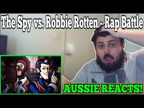AUSSIE REACTS! The Spy vs. Robbie Rotten - Rap Battle! #tf2spy #rapbattle​ #robbierotten