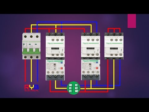 Star delta starter  power circuit wiring diagram Video