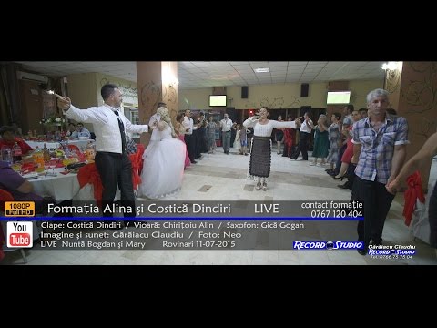 Formatia Alina si Costica Dindiri Colaj Hora Mirilor LIVE Nunta Mary & Bogdan 11-07-2015