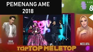 Senarai Pemenang Anugerah MeleTOP Era 2018 (AME2018)