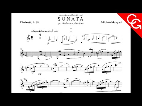 MANGANI Sonata per clarinetto e pianoforte Corrado Giuffredi, clarinet