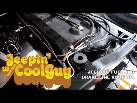 Jeep CJ7 Fuel and Brake Line Routing