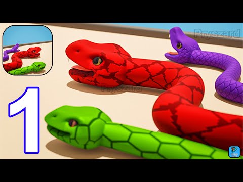 Gameplay Walkthrough Part 1 Levels 1-5 Color Snake Run (Android, iOS) - YouTube