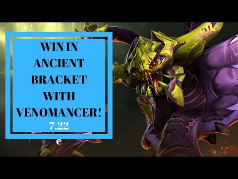 HOW TO WIN WITH VENOMANCER HARD SUPPORT IN ANCIENT BRACKET! 7.22e