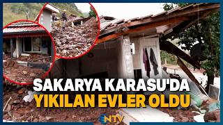 Son Dakika: Sağanağın Faturası Ağır Oldu: İstinat Duvarları Çöktü, Binalar Boşal