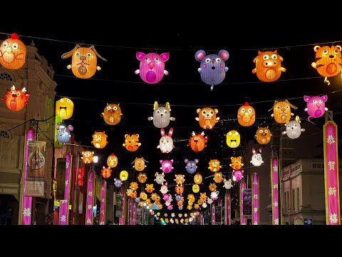CNY 2021🧧㊗️🈵🧮 CHINATOWN LIGHT UP SINGAPORE 牛车水迎新春 金牛迎春好运来