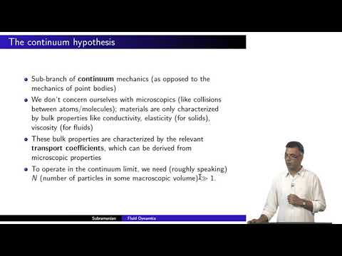mod01lec02 - Continuum hypothesis, distribution function and stress-viscosity relation