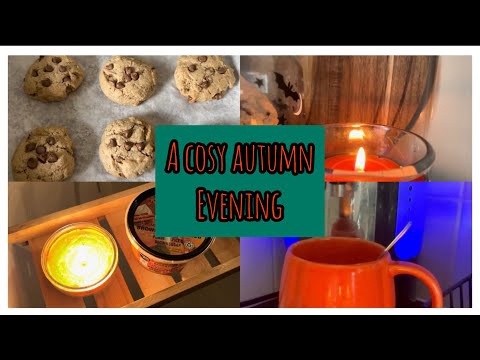 A cozy autumn evening | fall baking | diy pumpkin| hot chocolate and pumpkin spice cookies