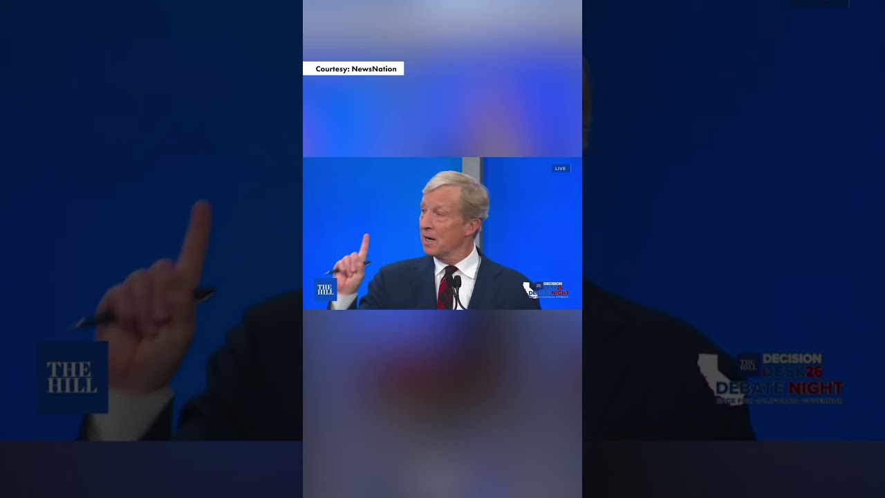 Tom Steyer admits that he doesn't want to get taxed more at CA gov debate