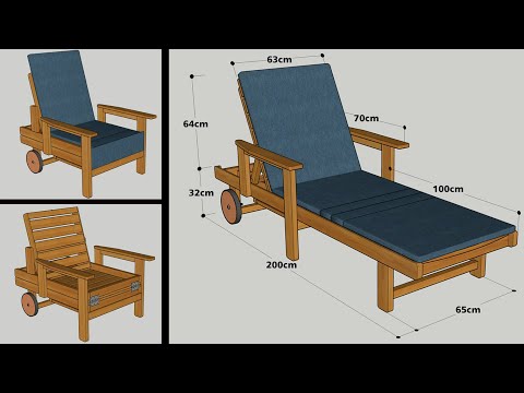 HOW TO MAKE A LOUNGE CHAIR SOFA BED STEP BY STEP