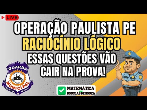 🔴 AO VIVO | Concurso Paulista PE 2026 | Raciocínio Lógico – 10 Questões que VÃO CAIR na sua PROVA 🎯
