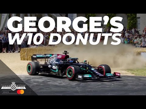 Thumbnail for George Russell burns tyres of Mercedes W10 at Goodwood | Festival of Speed 2022 by Mercedes-AMG, Supercar, Car