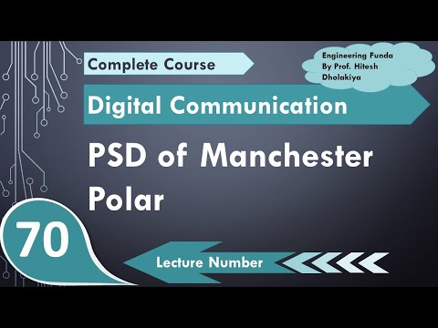 PSD of Manchester Polar Line Coding Scheme in Digital Communication by Engineering Funda