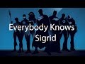 Sigrid - Everybody knows (lyrics with translation in all languages)
