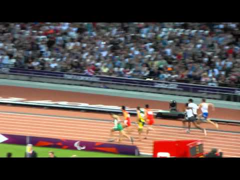 Fanie van der Merwe wins Men's 100m T37 at London 2012 Paralympics