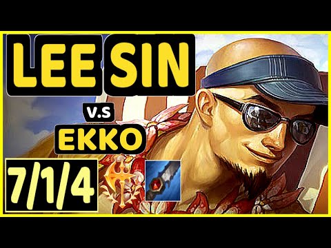 NJI (LEE SIN) vs EKKO - 7/1/4 KDA JUNGLE GAMEPLAY - EUW Ranked GRANDMASTER
