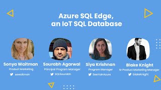 Azure SQL Edge - an IoT SQL Database - AMA ft Microsoft Azure SQL Team