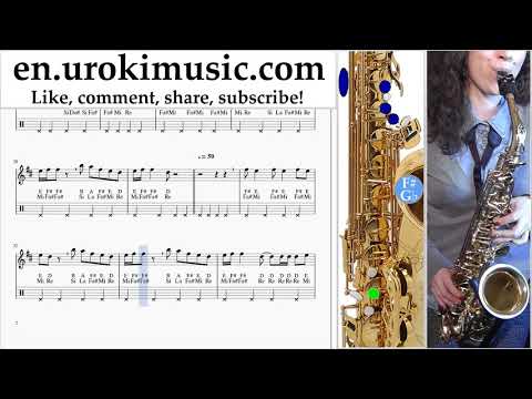 How to Play Saxophone (Alto) Marshmello ft. Bastille - Happier Tabs um-i352