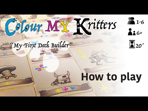 How to play Colour MY Kritters - a family card game