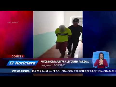 Joven de 20 años fue asesinado a puñaladas en Cojedes – El Noticiero emisión meridiana 12/08/25