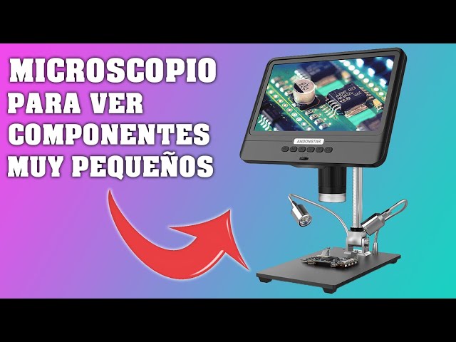 Vídeo relacionado con Microscopio digital Microscopio con pantalla IPS de 2.4 pulgadas, herramienta de observación científica HD para experimentos, grabación de video y fotografía (azul)