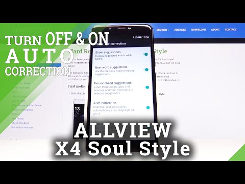 How to Enter Auto Correction Options in ALLVIEW X4 Soul Style – Find Correction Settings