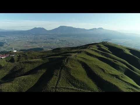 【阿蘇市動画素材】大観峰から阿蘇五岳と阿蘇谷を望む