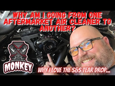 Why would I change from one performance air cleaner to another on my Harley?