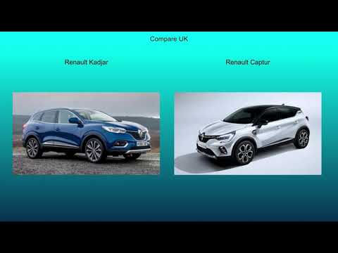 2019 Renault Kadjar vs 2020 Renault Capture - Technical Data Comparison