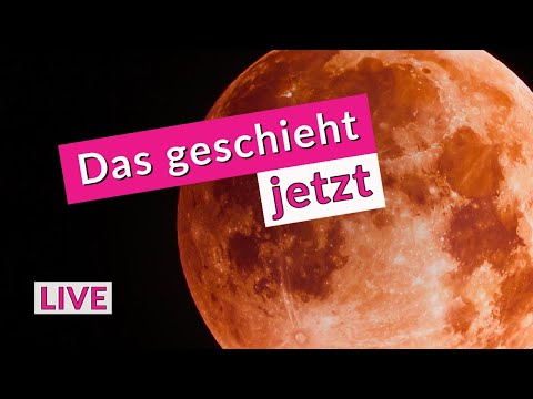Jahrhundert Ereignis Mondfinsternis & Vollmond mit Lichtcode für finanzielle Sicherheit