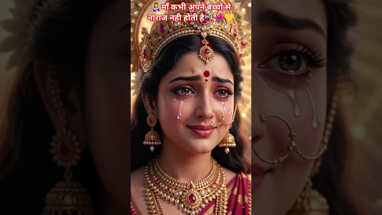 👩‍🍼Maa Apne Bacche se Kabhi Naraj Nahi Hoti Hai🎎🌺💛 #sorts #bhakti #sort #tranding #durga