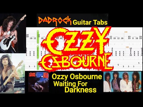 Waiting For Darkness - Ozzy Osbourne - Guitar + Bass TABS Lesson