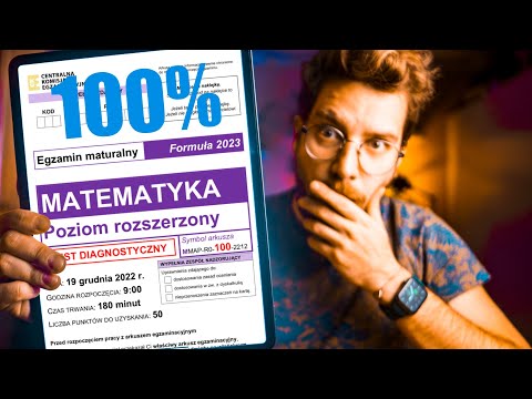 📝100% na maturze ROZSZERZONEJ 2023 z MATEMATYKI ❗️(arkusz próbny - grudzień 2022)