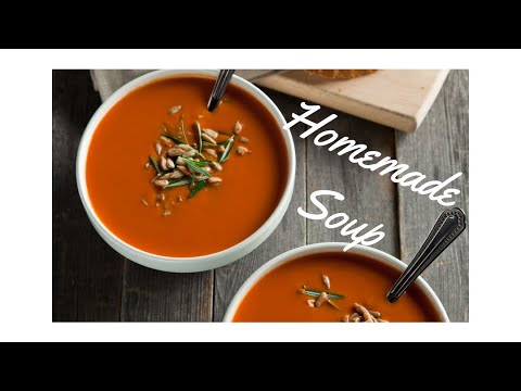 Roasted Red Pepper & Smoked Gouda Soup