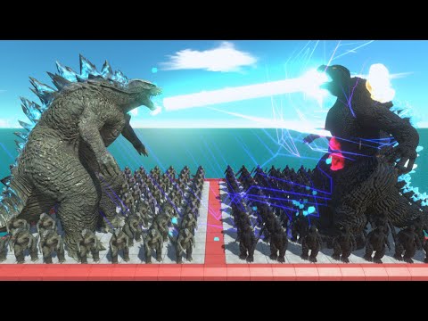 GODZILLA 2014 VS HEISEI GODZILLA - Animal Revolt Battle Simulator