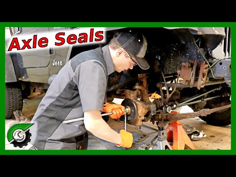 Easy DIY Axle Seal Replacement: Jeep Wrangler Dana 30 axle seal leak
