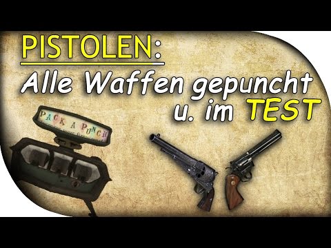BO2 Zombies: Alle Waffen gepuncht - PISTOLEN // Pack a Punch // Mask Zombies [German]