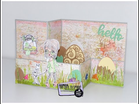 Tutorial Step by Step Card Z Box Pop Up Oddball Art. Co