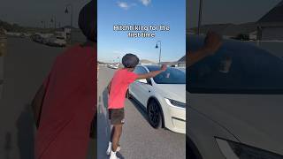 Hitchhiking for the first time 😂
