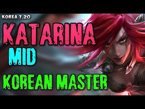 Korean Master plays Katarina mid v Twisted Fate matchup - Korea 7.20