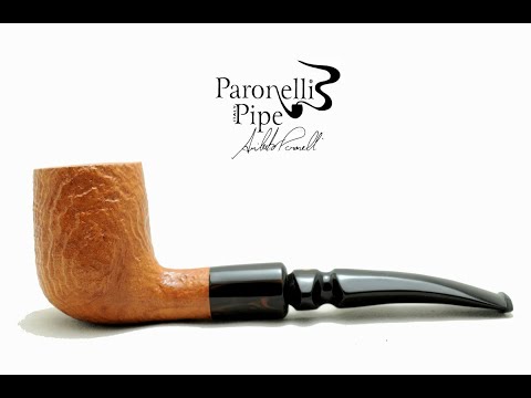 Pipa Paronelli radica billiard sabbiata naturale fatta a mano - www.paronellipipe.com