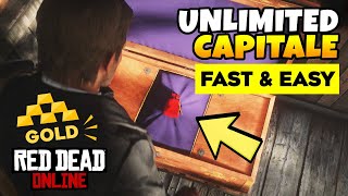 How to GET UNLIMITED CAPITALE + GOLD FAST & EASY (SOLO) in RED DEAD ONLINE