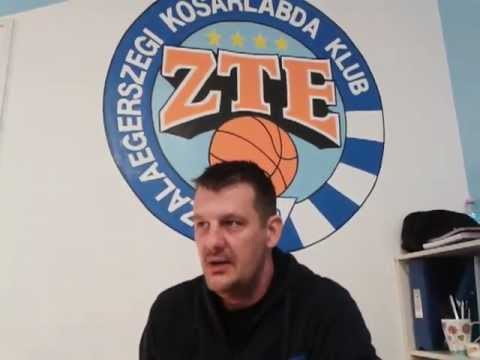 Völgyi Péter a Jászberény-ZTE meccs előtt