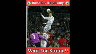 Cristiano Ronaldo High Jump ⚽😱 | Ronaldo Best Goal | #cristiano #ronaldo #cr7 #shorts