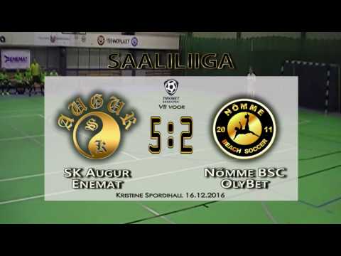 Futsal: SK Augur - Nõmme BSC 5:2 | Saaliliiga 2016/2017